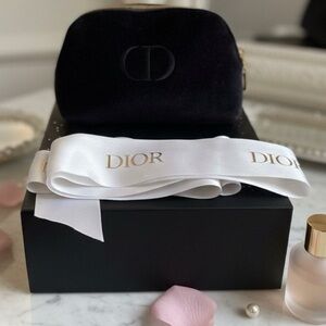 Dior pouch navy Blue Velvet bundle